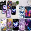 LO26 Colorful Butterfly Soft Shell Phone Case for Redmi Note 13 14 Pro+ Plus A3 A3X 13X 13C 13R 14S 14C 14R