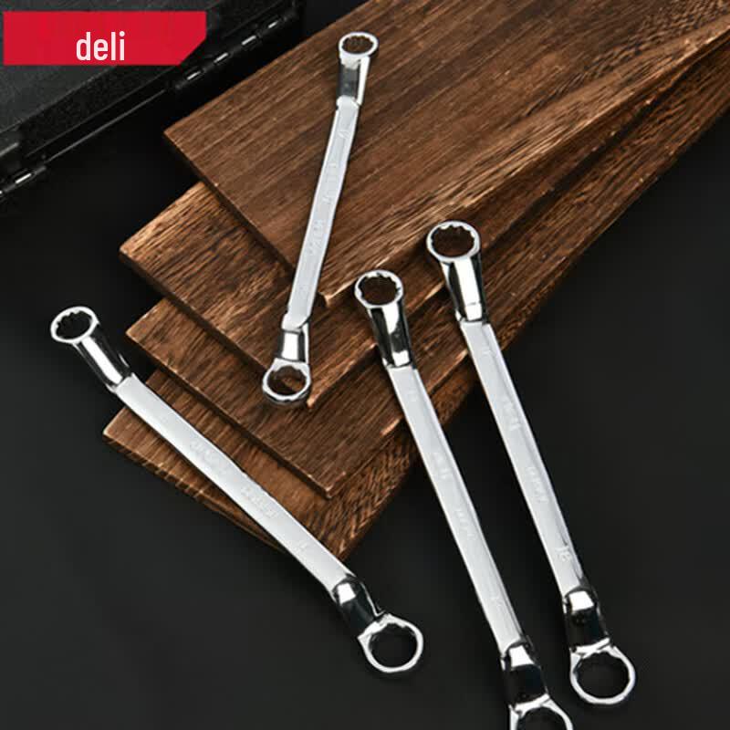 Deli Mirror Polished Double Ring Wrench