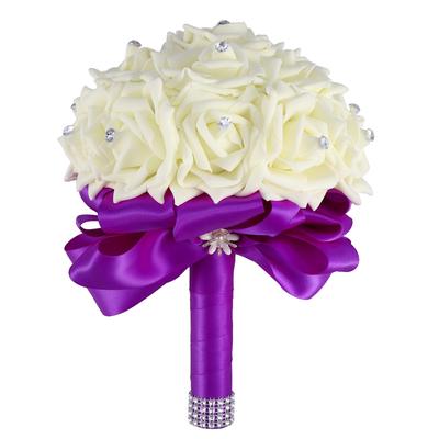 Nunta Buchet Stras Trandafiri Bridesmaid Buchet Flori Artificiale