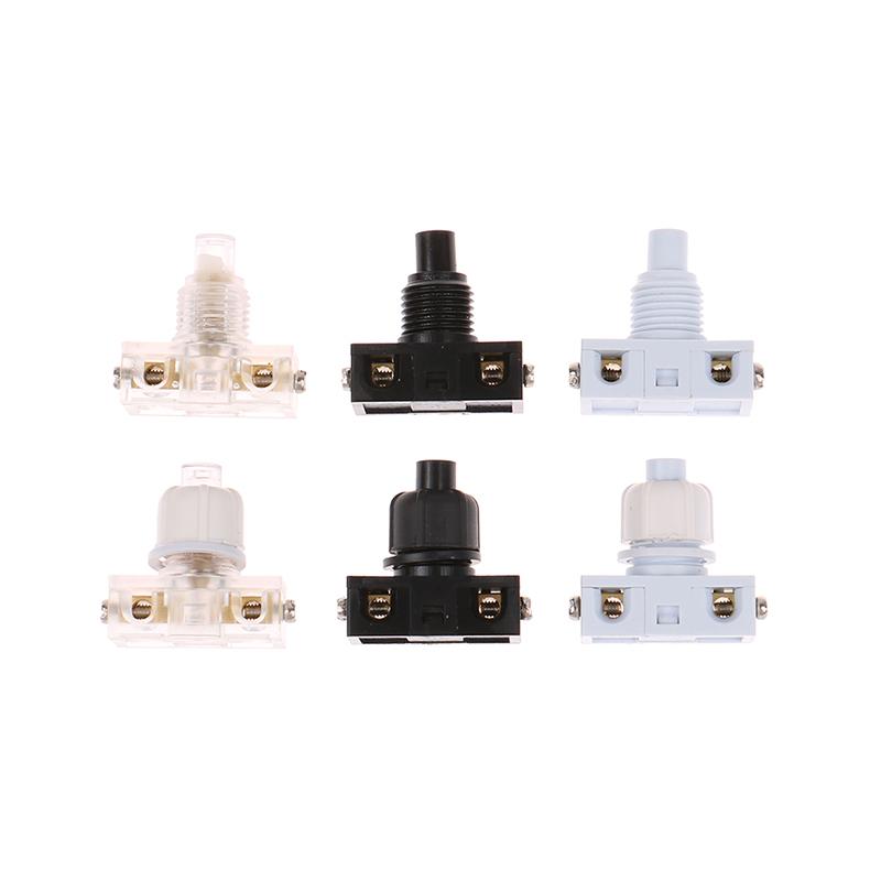 Lockless Self Reset Push Button Switch Inline Foot Pedal UFO Type Lamp Lighting Foot Control ON/Off Foot Switches 26x13x25mm