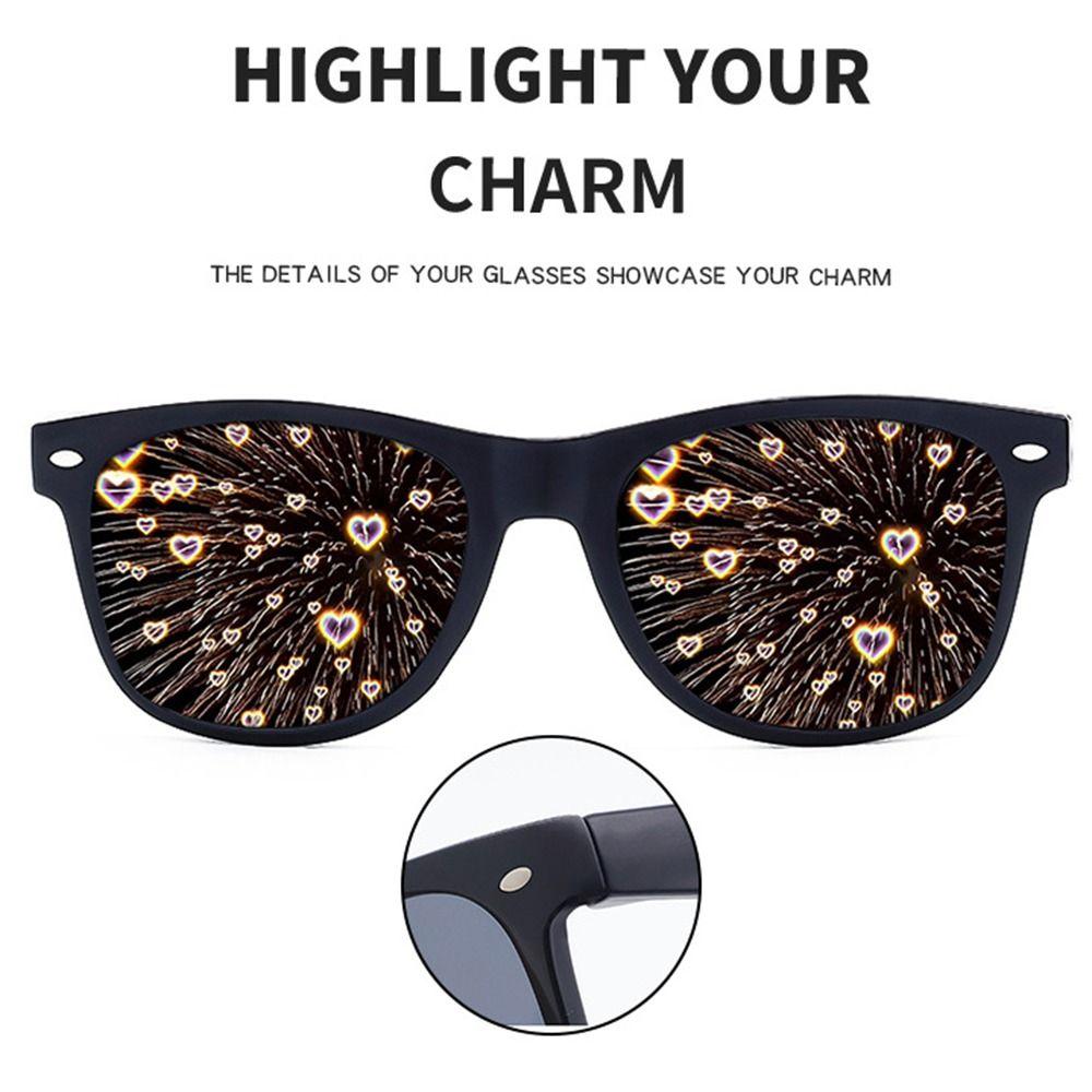 Unique Diffraction Glasses Light Refraction 3D Prism Effect Glasses Prism Glasses Concert Gear
