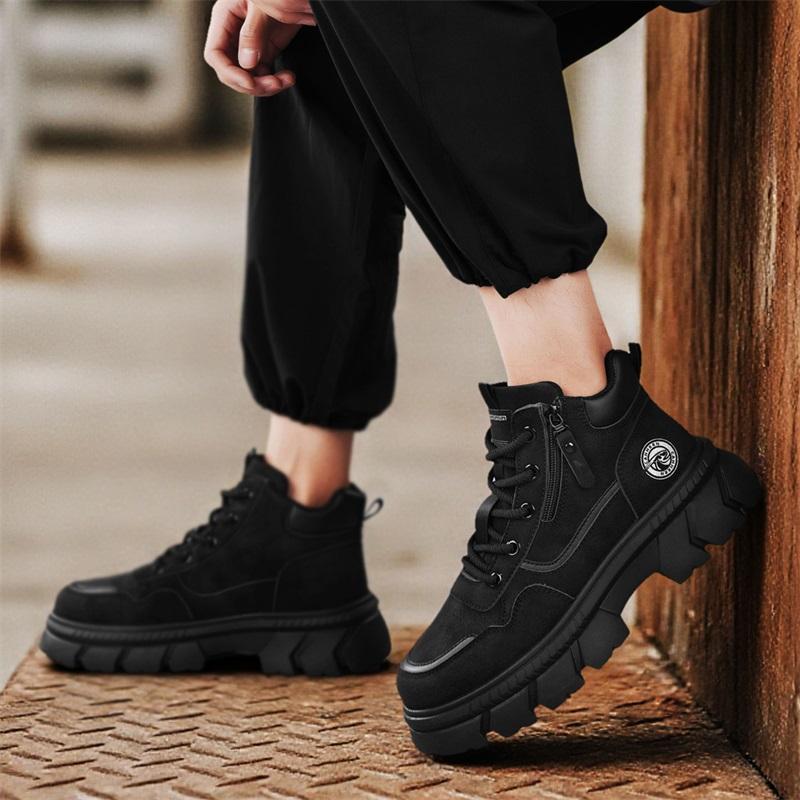 Nová móda Podzim a zima Pánské vysoké boty Martin Studenti Muži Chlapci Trendy Pracovní obuv Měkká podešev Ochrana práce Martin Tenisky