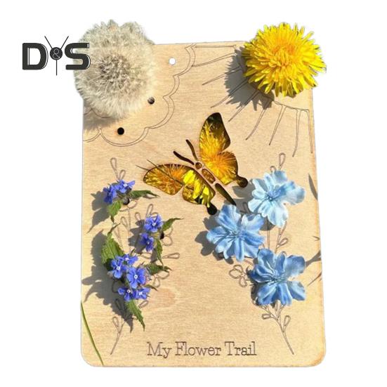 

Деревянная цветочная доска для сбора листьев, доска для сбора цветов, сделай сам, коллекция цветочных композиций, дисплей, поднос, украшение для детей, взрослых, день рождения, Рождество