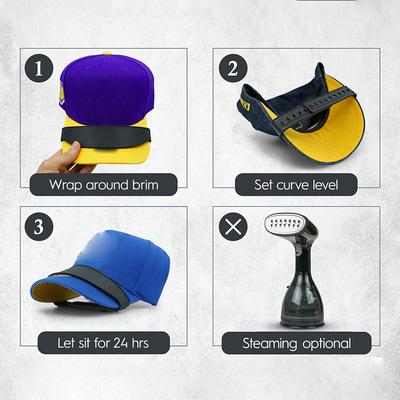 With 9 Brim Curve Hat Brim Bender Hat Shaper Plastic Hat Curve Band Tool Reusable Convenient Shaper Hat Curving Band