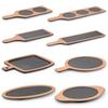 Creative Melamine Plate with Handle - Japanese Imitation Porcelain for Pizza, Steak, and Barbecue