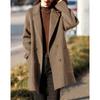 Women's Elegant Mid-Length Wool Blend Coat