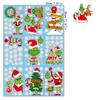 New 9 Sheet Christmas Window Double-Side Stickers for Home School Office Decoration