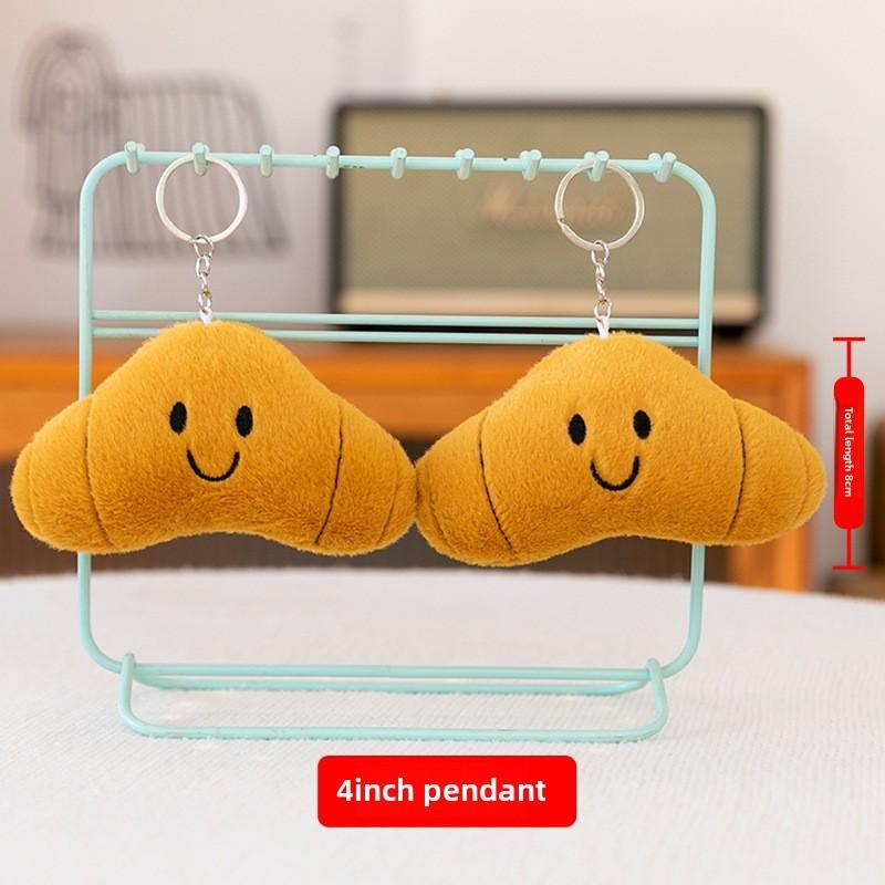 Food Sandwich Miniature Plush Keychain Doll Soft Stuffed Toy For Pendant Kids