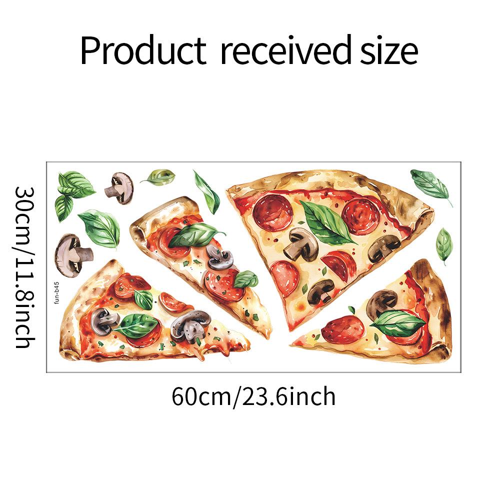 

Окрашенная Вкусная Пицца Кухня Столовая Фон Ландшафтный Дизайн Декоративные Наклейки На Стены 30*60CM/fun-b45