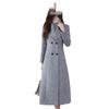 Autumn/Winter 2025 Woolen Women's Knee-Length Plus Size Slimming Windbreaker