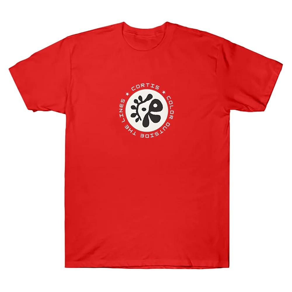 Tee tendance mode été 2026 CORTIS Groupe de garçons Kpop Tee Unis Coton Merch T-shirt Vêtement polyvalent Été Unisexe Manches courtes Col rond Haut Décontracté XL red