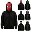 Kids Halloween Zip Up Hoodie Sweatshirt with Fun Graphic Print for Costume Party