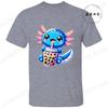 Axolotl-Gaming Anime Men's Women T-shirts Funny Graphic TShirt Tops  O Neck Short-sleeved Tops Summer Korean T Shirt Unisex Tees