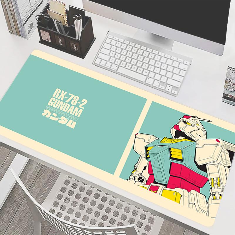 

Mouse Pad Mechanical Warrior RX-78-2 G-gundam Large Gamer Gaming Speed Keyboard Rubber Lock Edge Desk Mat Office Laptop mousepad 35x60x0.2cm
