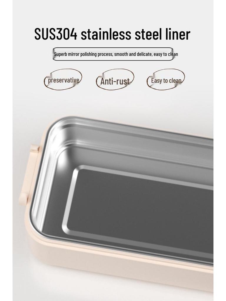 Bezprzewodowe podgrzewane pudełko na lunch USB - 900 ml Bento bez wody dla studentów i pracowników biurowych