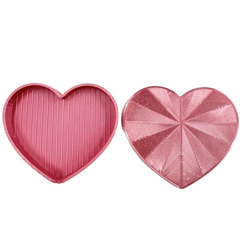 

DIY Craft 3D Love Diamond Painting Tools Trays Heart-shaped Embroidery Diamond Painting Tray Storage Box Multi-Color Plastic рожевий