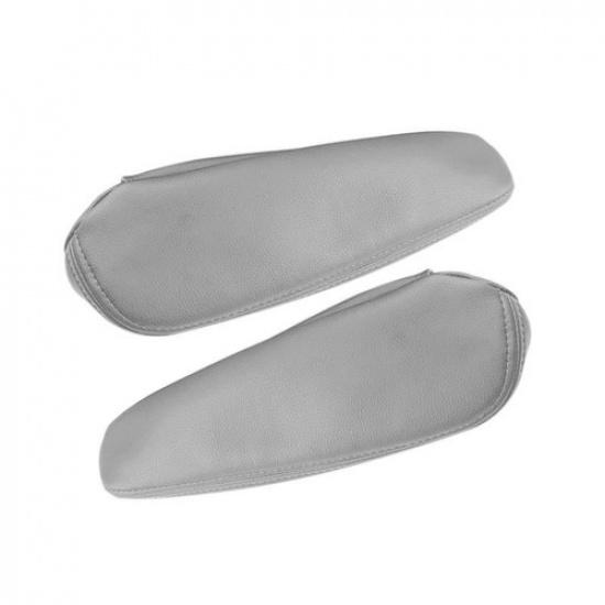 2x Front Seat Armrest Handle Leather Cover For Citroen C4 Peugeot 307 2008 2009