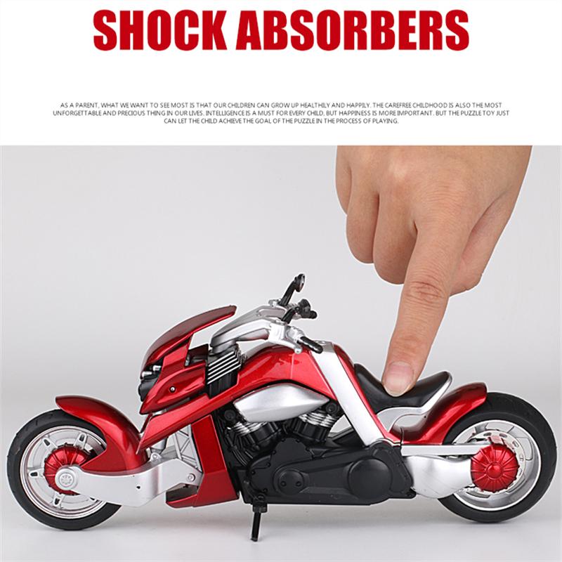 1/12 Tyrannosaurus Rex V-REX Alloy Racing Motorcycle Model Simulation Street Motorcycle Model Sound Light Kids Toys Gift