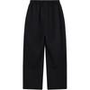 We11done FW24 Pearl Logo Plain Knit Straight Leg Casual Pants Women bottoms Black WD-TA3-24-707-U-BK