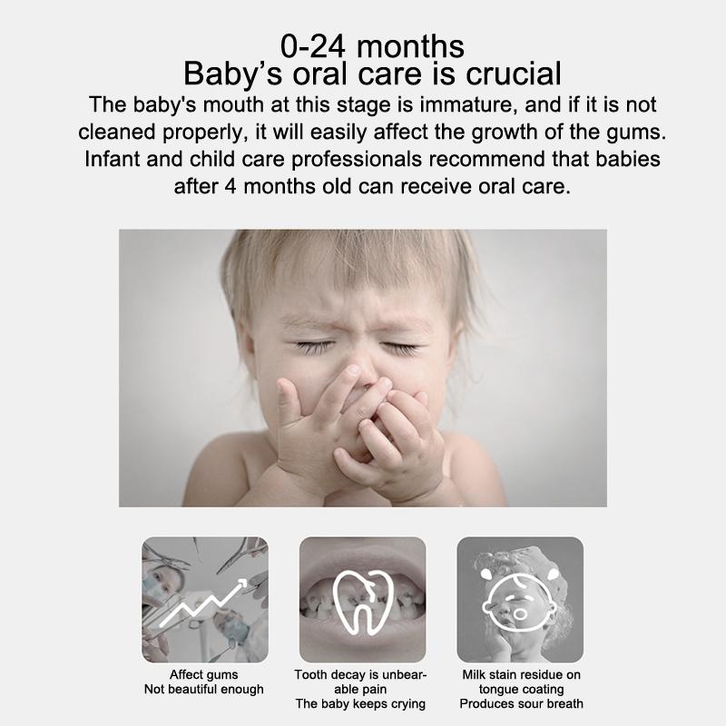 30 Adet/Kutu Bebek Dil Temizleyici Tek Kullanımlık Gazlı Bez Diş Fırçası Kağıt Çubuk Ağız Temizleyici Fırça Yenidoğan Ağız Bakımı Çubuk Diş Bakımı