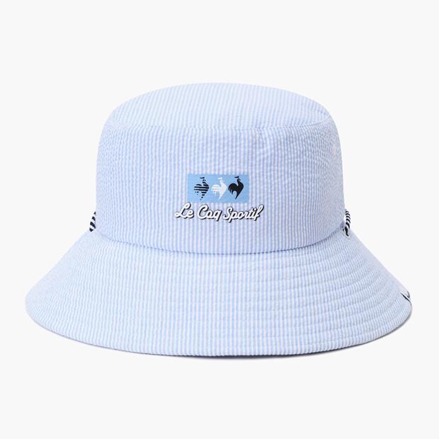 LECOQ GOLF Women'S Seersucker Bucket Hat _Lblu Gr222Lcp41