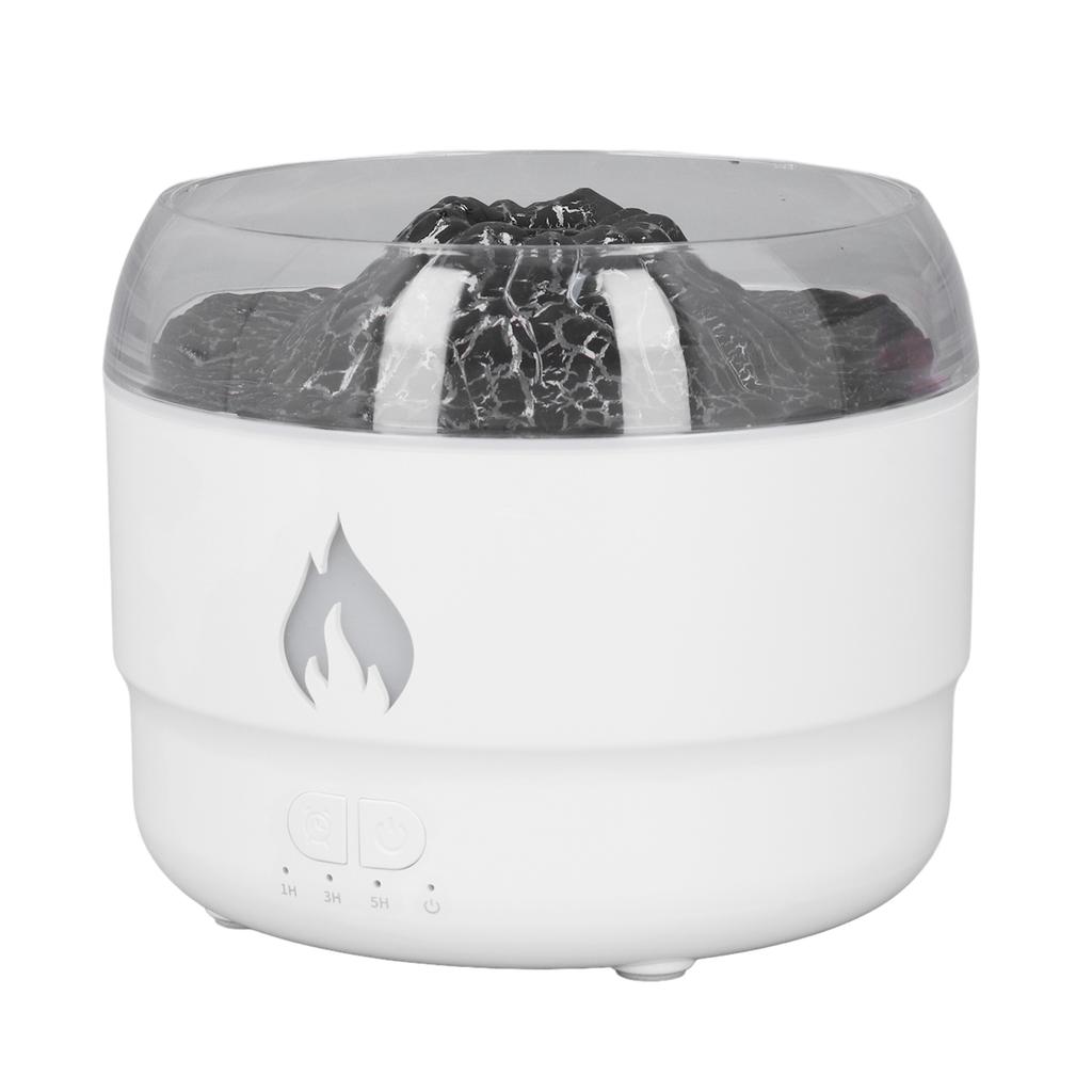 Flame Essential Oil Diffuser 280ml Humidifier 7 Color LED Light Quiet Aromatherapy Diffuser for Home Bedroom Office