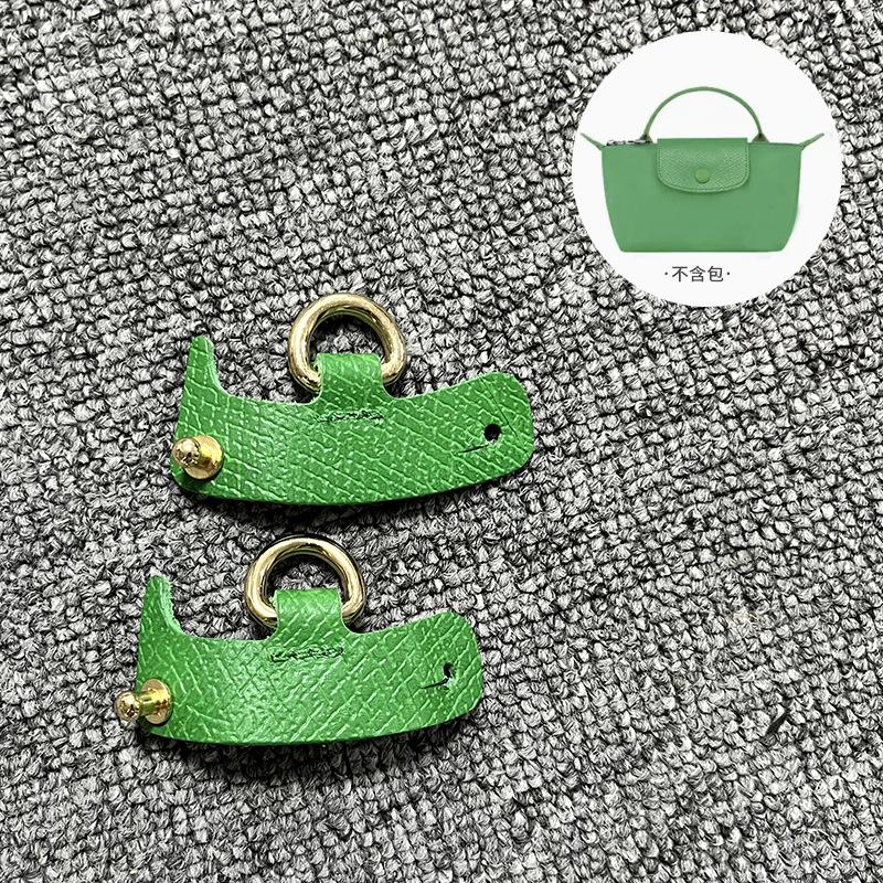 First Layer Cowhide Longxiang Mini Non-destructive Modification Dumpling Shoulder Strap Crossbody Bag Accessories Punching DIY