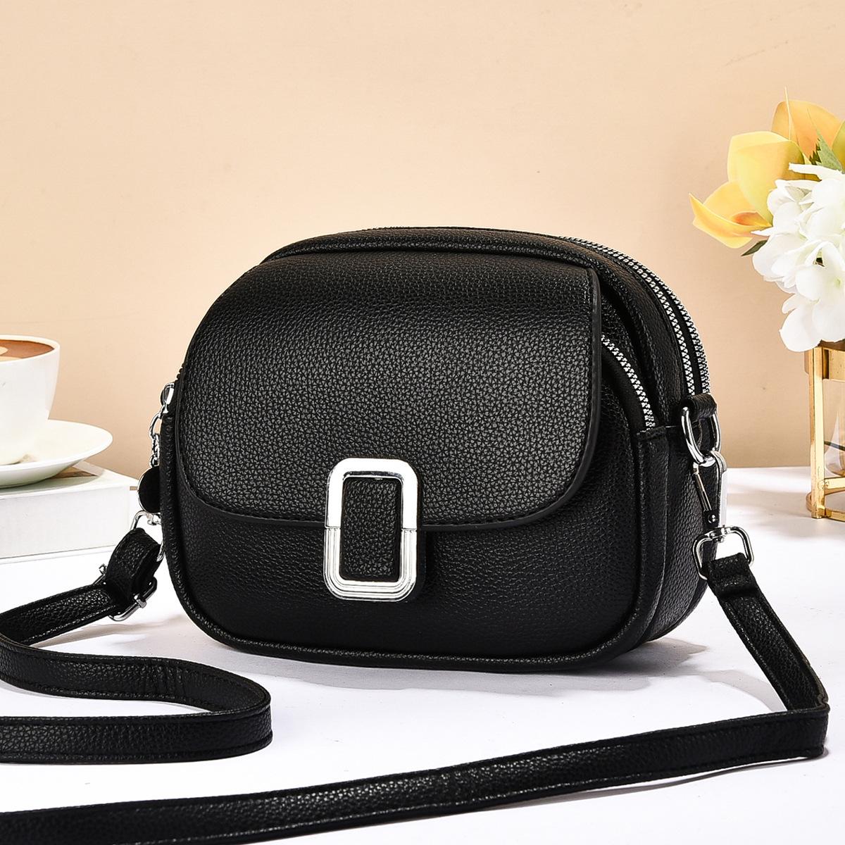 

Европа и США новая мода сумка через плечо на одно плечо-многосекционная большая вместимость мягкая прочная высококачественная текстура сумочка