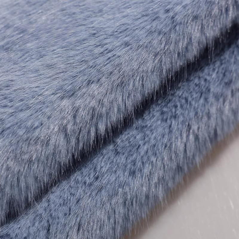 50x180cm Thickend Faux Fox Long Hair Plush Fabric for Coats Collar Toys Carpet For Diy Sewing Plain Soft Warm Fur Cloth