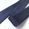 [D+Arts] Ribbon Tie Bow Tie Polka Dot Small 3cm Wide Hand-Tie Type Made in Japan Men's Women's (White)