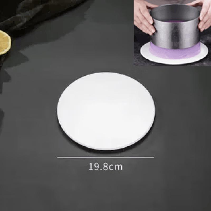 Qiwai Stainless Steel Round Adjustable Mousse Cake Ring