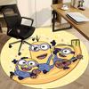 1PC Minions Music Office Round Area Rug, Indoor Mat Suitable For Office, Under Office Chairs Bedroom Living Room Home Decor DT1212011