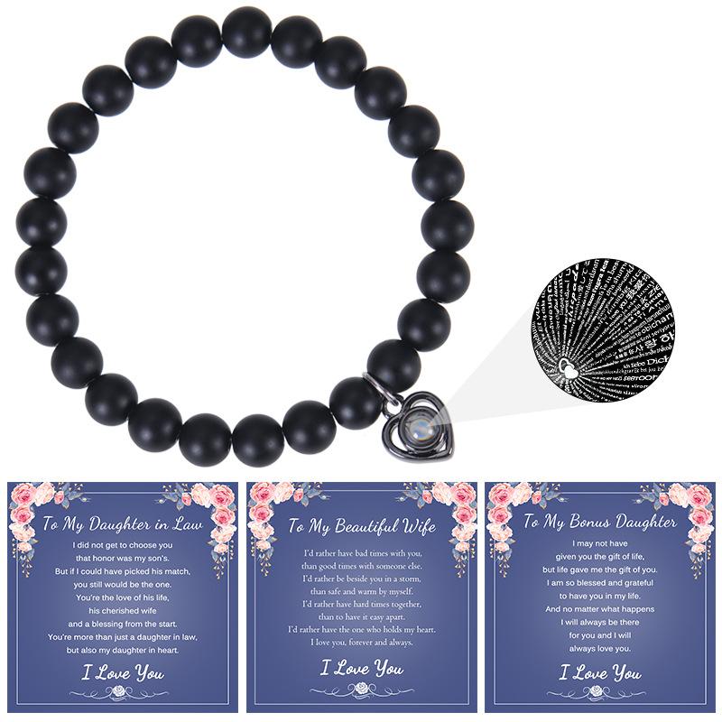 JYL TS Bracelet Evil Eye  Stone Shields Against Misfortune & Jealousy frosted
