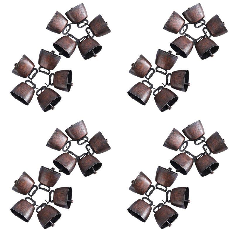 

2025 Trend 40PCS Cow Horse Sheep Grazing Copper Bells, Cattle Farm Animal Copper Loud Bronze Bell Small Brass Bells