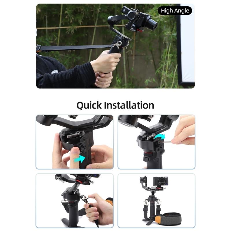 Quick Release Shoulder Strap Breatable Stress Relief Lanyard Adjustable Strap for RS3 Mini Handheld Gimbal Stabilizer