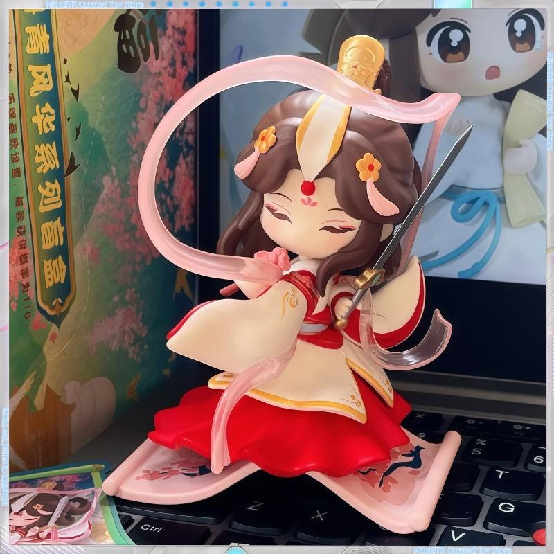 Dostępny Niebiańska Błogosławieństwo Seria Jaskrawych Kolorów Pudełko Niespodzianka Figurka Anime Xielian Huacheng Tgcf Model Zabawka