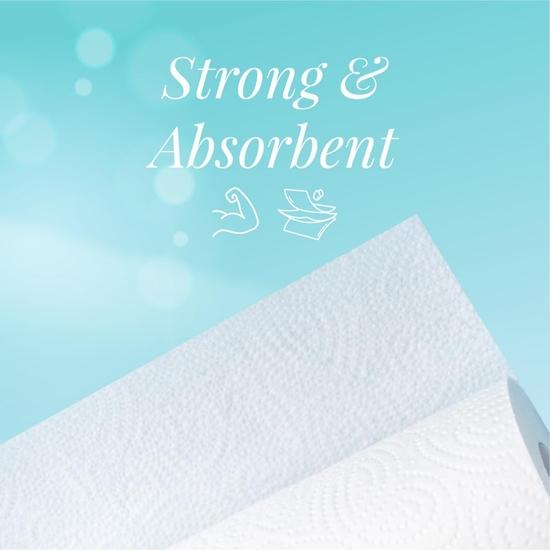 Origami 2 Ply Kitchen Tissue Paper Roll - 6 In 1 (60 Pulls Per Roll, 360 Sheets)