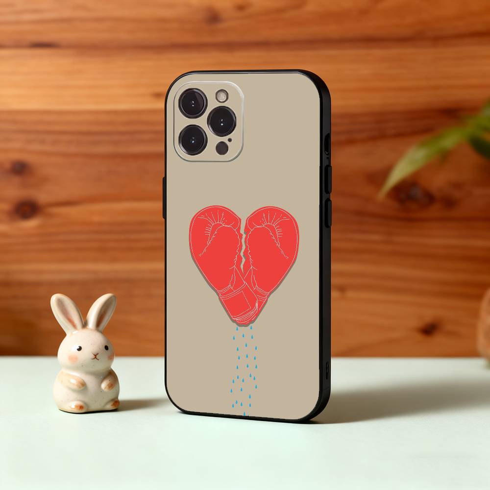 

B-Boxing A-Art G-Gloves Phone Case For iPhone17,16,15,14,13,12,Plus,Pro Max, 5G Others Soft Black Cover iPhone12PRO
