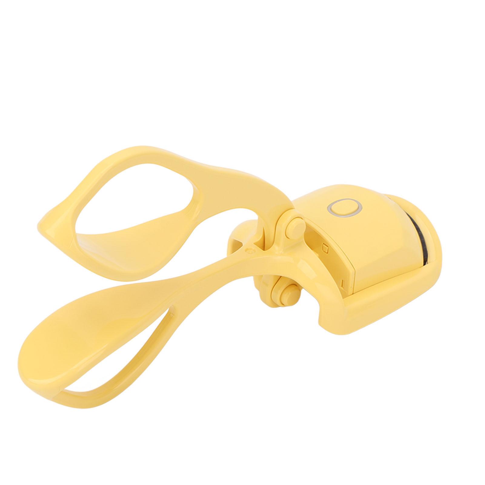 

Подогреваемые щипцы для завивки ресниц 2 температурных режима USB-зарядка Интеллектуальные долговечные портативные жёлтый