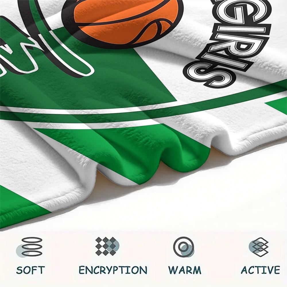 BC Žalgiris  Print Flannel Blanket, High quality Comfortable for All Seasons, Home Decor, Warmth and Comfort