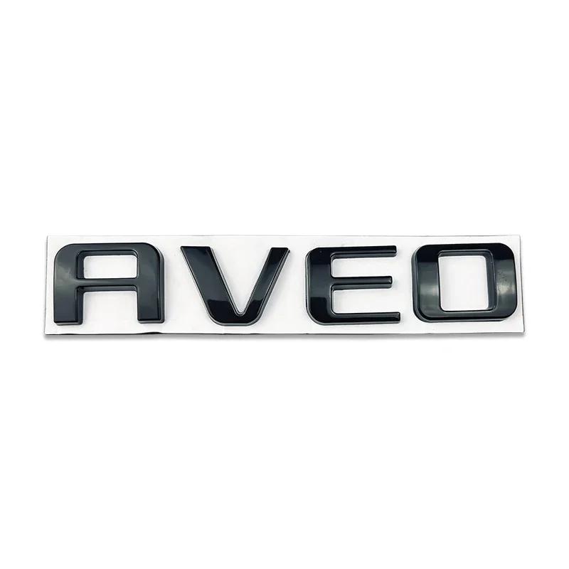 

12.3x2.2cm Metal for Chevrolet AVEO Car Rear Trunk Letter Emblem Sticker Auto Decoration Accessories Badge Decals Modified parts