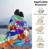 1pc, Donald Duck & Daisy Duck Blanket Home Decor, Couch Throw, Outdoor Blanket, Gift for Friends, Flannel Blanket