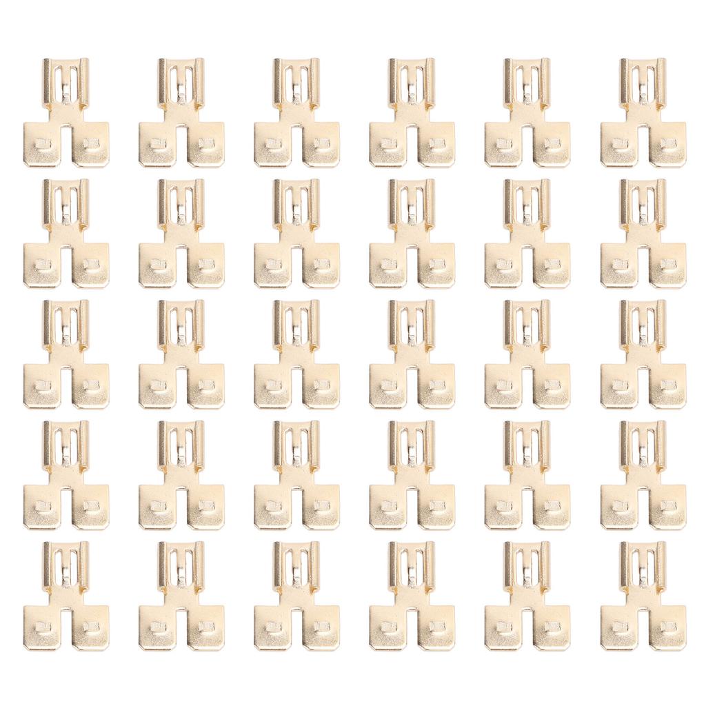 Doppelter Huckepack-Flachsteckverbinder-Satz Schnellverbinder Nicht isoliert Auto Elektrik 2-Wege-Draht