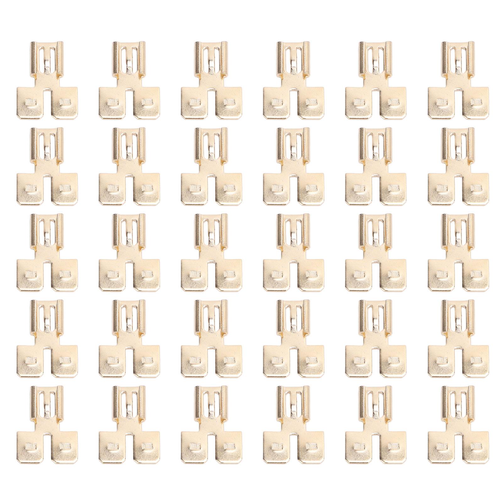 

Double Piggyback Spade Connector Set Quick Disconnect Non Insulated Car Electrical 2 Way Wire