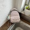 Schoolbag Korean niche polka dot chain backpack casual Korean ins personalized foreign style backpack tide mini portable schoolbag