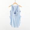 Women's Shockproof Summer Yoga Vest with Chest Pad - 2-in-1 Loose Running Fitness Top