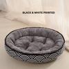 Dropshipping Long Faux Fur Pet Bed Comfortable Waterproof Plush Donut Round Dog Bed Soft Washable Cat Bed Removable Pet Cushion