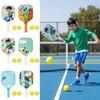 Tecknad Pickleballset för barn Färggranna Pickleballracketar för barn Sporttillbehör