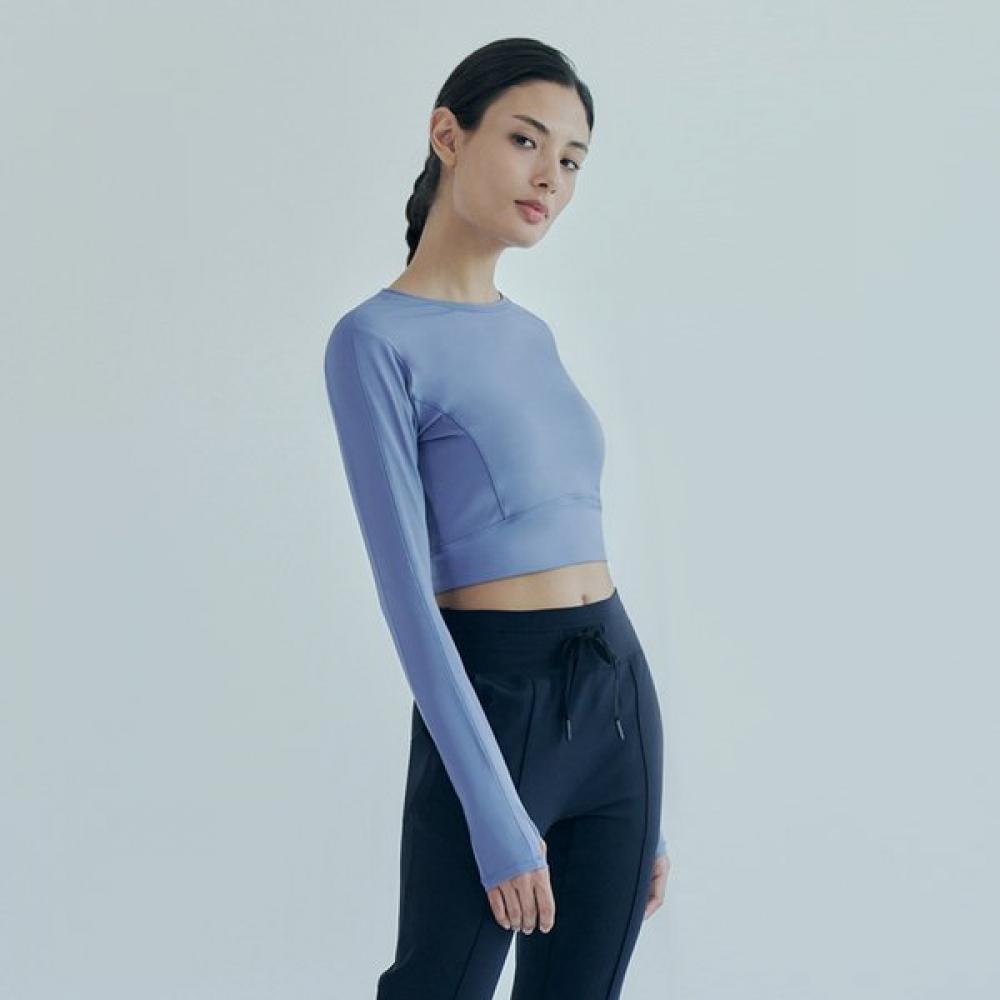 Huit Background Crop Long Sleeve Tee Htwtl3i01t