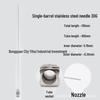 Stainless Steel Dispensing Valve Syringe Needle, 110mm Long, 100mm Tube, Pointed Tip
